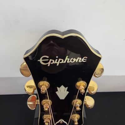 Used Epiphone EJ-200CE VS Super Jumbo Acoustic Electric Guitar Vintage Sunburst with Case 2011 image 3
