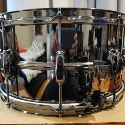 Tama LST158 SLP Big Black Steel Snare Drum - 15x8 image 3
