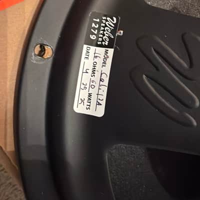 Weber Alnico California 12” 16ohm 2025 - 16ohm 60 watts image 4