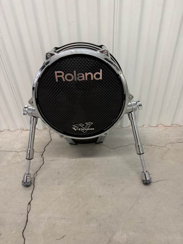 Roland KD-140 V-Kick 14" Bass Drum Trigger Pad 2010s - Black Chrome image 1