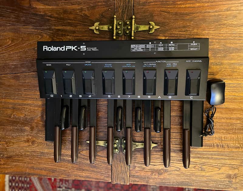 Roland PK-5 Dynamic MIDI Pedal Controller 1990 - 2005 - Black image 1