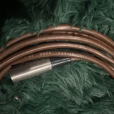 Belden Electro Voice cable with Cannon UA-3-11 connector 1970s - Brown image 5