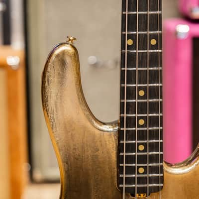 Ernie Ball Music Man 50th Anniversary StingRay 4 Special - Molten Gold image 9