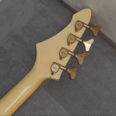 Aria Pro II ZZB DELUXE blood series 1980s - White+ explorer bass image 16