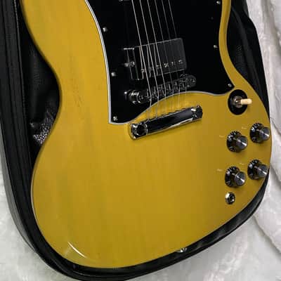 NEW ! Gibson SG Standard TV Yellow Finish - Original Gibson Leather Gig Bag - Authorized Dealer - Only 6.8 lbs - G07276 image 5