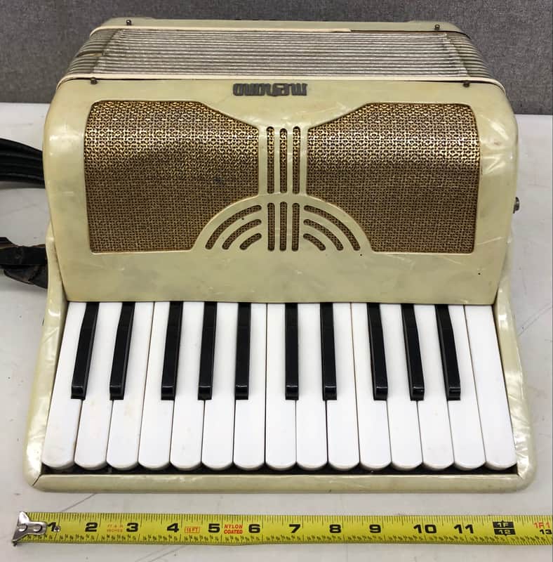 Camerano 25 Key Beginner Accordion - Made in Italy - 1960’s - Mother of Pearl Finish image 1