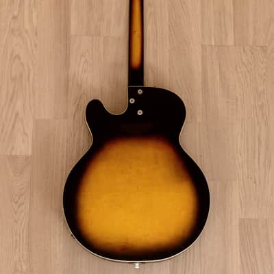 1962 Harmony Meteor H70 Vintage Electric Guitar Sunburst w