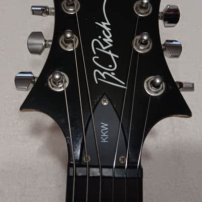 B.C. Rich Kerry King Sinature Series Electric Guitar - Black/Red Flame image 8