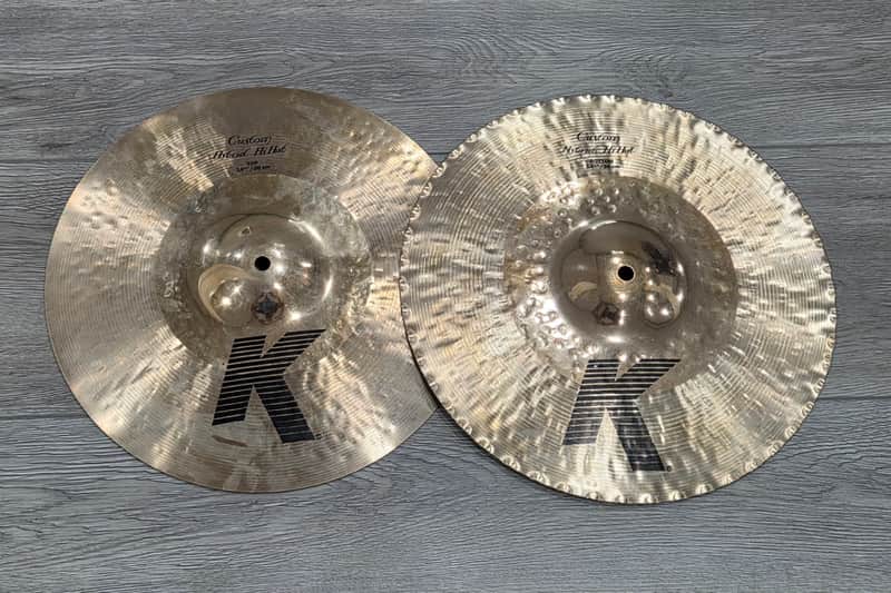 Zildjian 14.25" K Custom Hybrid Hi-Hat Cymbals (Pair) (Near Mint!) image 1