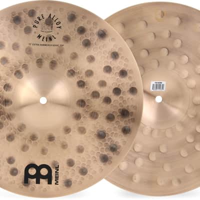 Meinl Cymbals Pure Alloy Hi-hat Cymbals - 15 inches Extra Hammered image 1