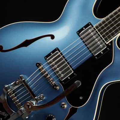 2024 - Collings I-35 LC Deluxe Custom Inlay/ThroBaks/Bigsby - Pelham Blue (Pre-Owned) #232109 image 19