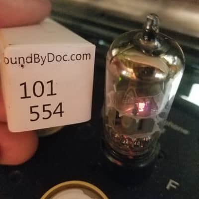 Amperex 6DJ8 tNOS AT1000 TESTED Balanced! PI Vacuum Tube Heerlen Large Halo Getter GA3 GA4 GA6 GA7 Bugle Boy T3 ECC88 dual triode 1959-1962 image 4