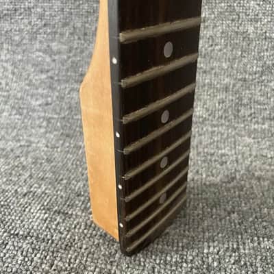 Maple Guitar Strat Style Neck, Rosewood 22 Frets Fingerboard image 6