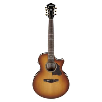 Used Ibanez AE3007FMH 7-String A/E Guitar - Tobacco Edge Burst image 2