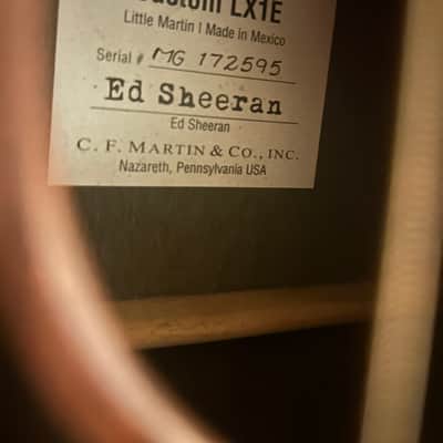 Martin LX1E Ed Sheeran Signature Limited 1st Edition *RARE* Discontinued image 1