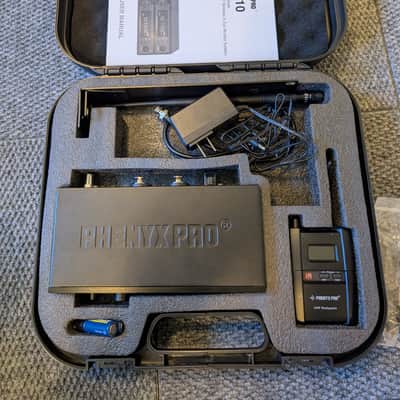 Phenyx Pro PTM-10 UHF Stereo Wireless In-ear Monitor System 2026 - Black image 1