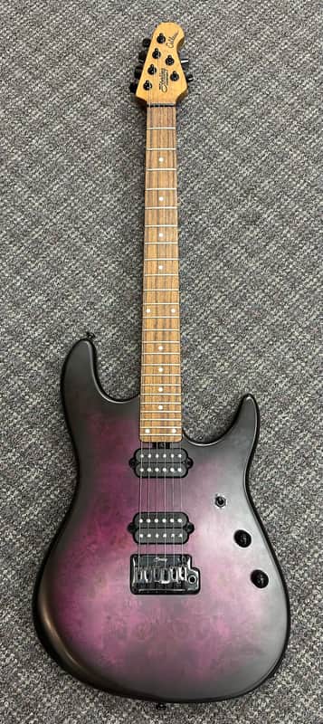 Sterling Jason Richardson Cutlass Signature Cosmic Purple Burst Satin 6 String Guitar image 1