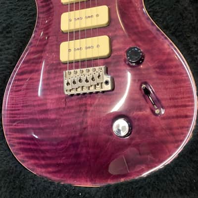 PRS Custom 22 Soapbar 1999 - Translucent purple flame image 7