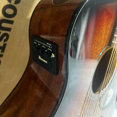 Ibanez AAM140EMHS Advanced Acoustic Auditorium Acoustic-electric Guitar - Mahogany Sunburst image 3