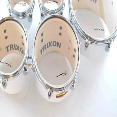 Trixon Field Series Tenor Marching Toms - Set Of 6 - White image 3