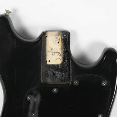 1977 Vintage Fender Musicmaster Bass Original Black Finish BODY ~CLEAN~ USA 1970s image 2