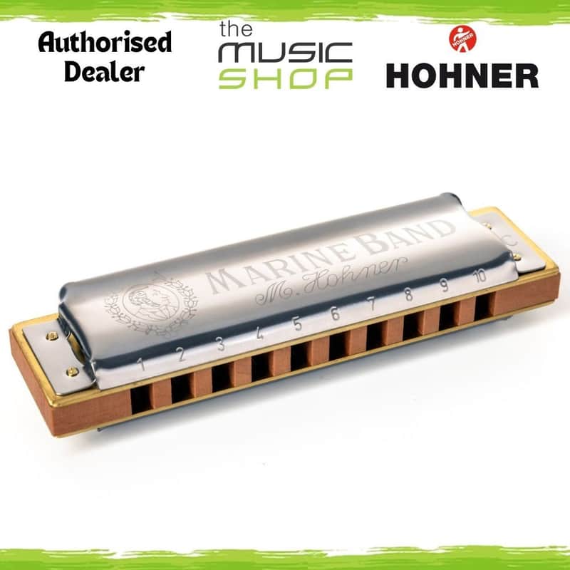 Hohner Marine Band 1896 Classic 10 Hole Diatonic Harmonica, Bb Major - M1896116P image 1