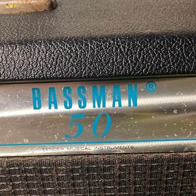 Fender Bassman "Drip Edge" 2-Channel 50-Watt Guitar Amp Head 1968 - 1969 - Silverface image 4