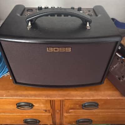 Boss AC-22LX 10-Watt 2x5" Acoustic Guitar Combo 2023 - Present - Black / Brown image 1