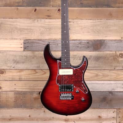 Yamaha PAC611VFM Pacifica Electric Guitar Dark Red Burst image 4