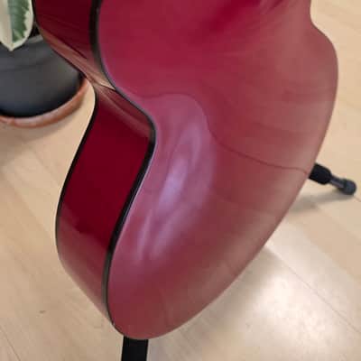 Gibson EC-10 Standard 1998 Special Limited Edition Cherry Red EC10 Pro Studio Guitar American 90s USA Acoustic Electric Thin Thinline Jumbo Stage Songwriter Light Lightweight Only 2kg image 16