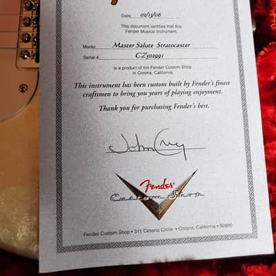 Fender Masterbuilt John Cruz Master Salute image 22
