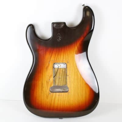 1979 Vintage Fender Stratocaster Ash Sunburst 3-Bolt BODY 1970s USA Strat image 14