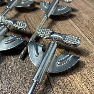 Vintage Sonor Bass Drum Tension Rods And Claws Hardware x6 #LK59 image 2