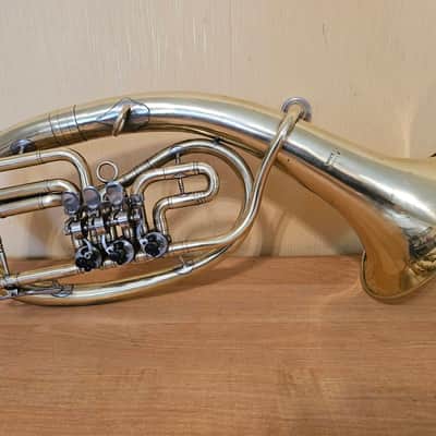 Alto Wind Brass Musical Instrument USSR Soviet Alt Vintage and Rare image 1