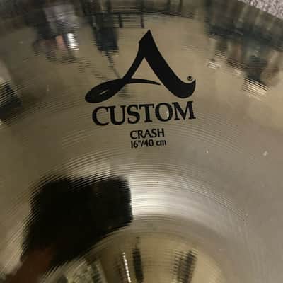 Zildjian A Custom 16" Crash Cymbal – Brilliant Finish – Excellent Condition image 3