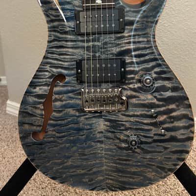 2020 PRS Semi-Hollow CU24 Wood Library 10 Top - Faded Whale Blue image 3