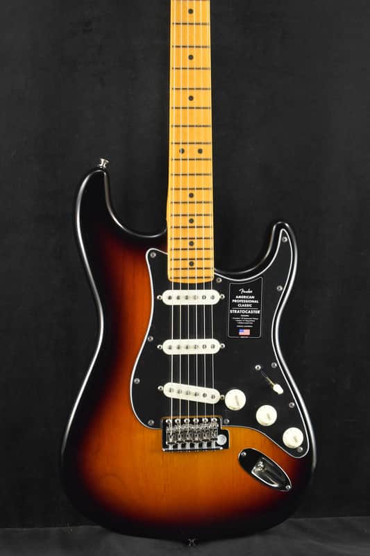 Mint Fender American Professional Classic Stratocaster 3-Color Sunburst Maple Fingerboard image 1