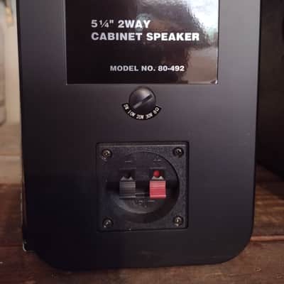 MCM 80-492 5 1/4" 2-way speakers (two pair) late 90s - Black image 3