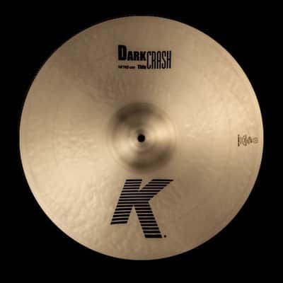 Zildjian 18" K Dark Thin Crash Cymbal - MINT! image 3