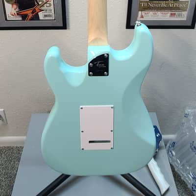 TEASE Stratocaster & Hardshell Case ST-1 2020s - Teal image 7