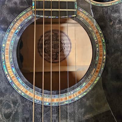 B.C. Rich Prophecy Series Acoustic- Electric Guit 2024 - SMOKE BLACK QUILT image 2