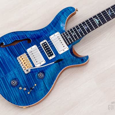 2023 Paul Reed Smith Wood Library Special 22 Semi-Hollow 10 Top Aquamarine w/ Case, Tags image 1
