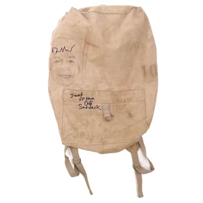Canvas Back Pack "Juiced Up Worn Out Sad Sack" Owned by Liars