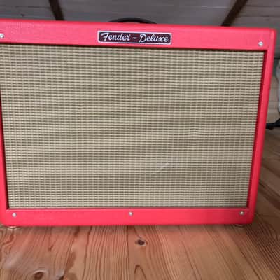 Fender Hot Rod Deluxe 112 Enclosure 80-Watt 1x12" Guitar Speaker Cabinet 2008 - 2009 - Texas Red image 2