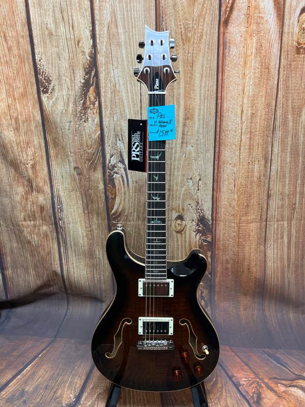 PRS SE Hollowbody II Piezo 2022 - Black Gold Burst