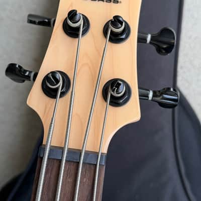 Kala UBASS-SB-TB-FS Solid Body Fretted U-Bass Sunburst w/Padded Gig Bag image 3