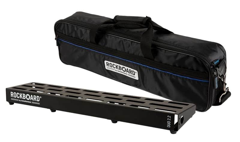 Rockboard DUO 2.2 Pedalboard with Gig Bag Black image 1