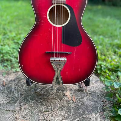 United Unbranded Parlor Guitar - circa 1960’s image 2