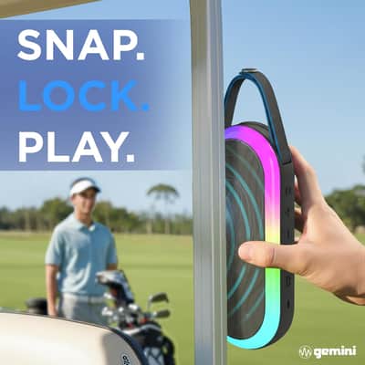 Gemini BeatGrip Pro Magnetic Bluetooth Speaker for Golf Cart image 5