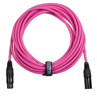 Pro Audio DJ Microphone Boom Stands w Pink XLR Cables, Clips & Bags 4 Pack image 17